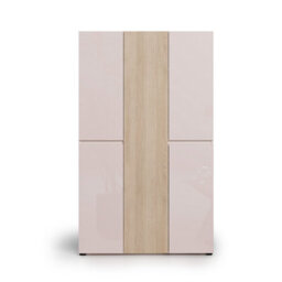 FurniComp LTD Furnicomp Vida 5 Door 120Cm Cashmere & Oak Tall Shoe Cabinet/storage Cupboard - thumbnail 6