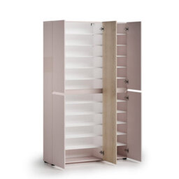 FurniComp LTD Furnicomp Vida 5 Door 120Cm Cashmere & Oak Tall Shoe Cabinet/storage Cupboard - thumbnail 7