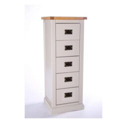 Cabinet Bits Loreo 5 Drawer Narrow Chest Of Drawers Bras Drop Handle - thumbnail 2