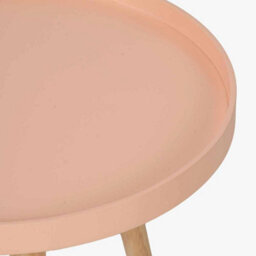 Pacific Lifestyle Halston Apricot Wood Veneer And Natural Pine Wood Side Table - thumbnail 4