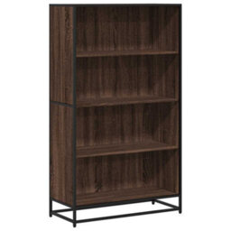 Berkfield Modern Bookcase Brown Oak 80.5X35X139 Cm Engineered Wood