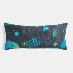 Ohs Kids Gaming Print Bolster Pillow Soft Back Support Filled Cushion - thumbnail 4
