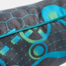 Ohs Kids Gaming Print Bolster Pillow Soft Back Support Filled Cushion - thumbnail 6