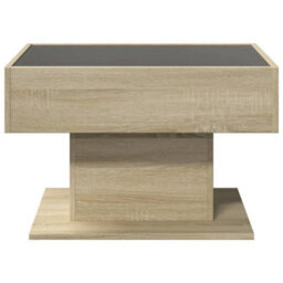 Berkfield Coffee Table With Led Sonoma Oak 70X50X45 Cm Engineered Wood - thumbnail 6