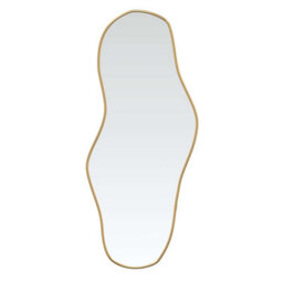 Walplus Gold Wall Mirror 100X45 Cm Decorative Vanity Mirror For Bedroom, Living Room, Bathroom - thumbnail 2