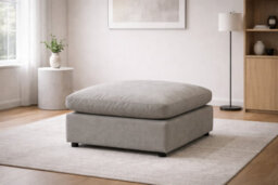 D Pro T Homeware 4 Seat Sofa Scandinavian Modular Set Beige 2 Seats 1 Corner & 1 Ottoman - thumbnail 4