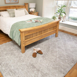 Loomed Griege Machine Washable Soft Modern Area Rug - 300 X 80Cm - thumbnail 2