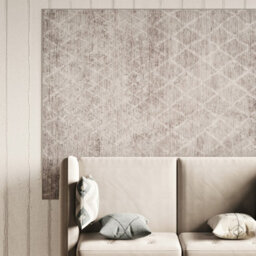 Loomed Griege Machine Washable Soft Modern Area Rug - 300 X 80Cm - thumbnail 5