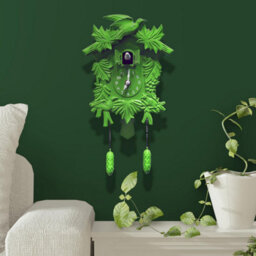 Walplus Green Vintage Cuckoo Clock - Swinging Pendulum, And Classic Design Wall Clock For Bedroom, Livingroom And Kitchen - thumbnail 2