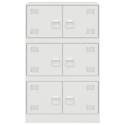 Vidaxl Sideboard White 67X39X107 Cm Steel - thumbnail 6