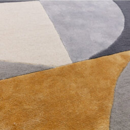 Sunset Abstract Wool Luxurious Handmadmodern Easy To Clean Geometric Dining Room Bedroom And Living Room Rug -200Cm X 300Cm - thumbnail 2