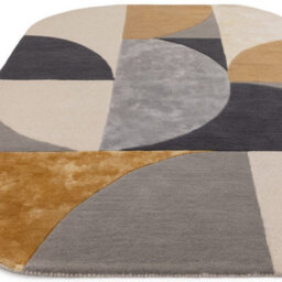 Sunset Abstract Wool Luxurious Handmadmodern Easy To Clean Geometric Dining Room Bedroom And Living Room Rug -200Cm X 300Cm - thumbnail 4