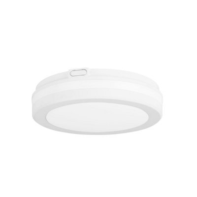 Luminosa Lighting Luminosa Scal Led Outdoor Flush White, Tinted, 3000-4000-6000K, Ip54 - image 1