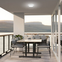Luminosa Lighting Luminosa Scal Led Outdoor Flush White, Tinted, 3000-4000-6000K, Ip54 - thumbnail 2