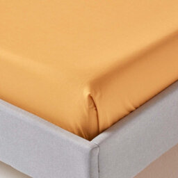 Homescapes Mustard Yellow Egyptian Cotton Flat Sheet 200 Tc, Double - thumbnail 3