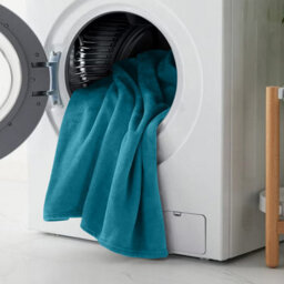 Bedlooms Teal Blanket, Reversible & Lightweight Couch & Bed Throw Blanket, Single 130X150Cm - thumbnail 7