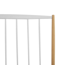 Beliani Bed Metal Maurs 180 X 200 Cm (Eu Super King) White - thumbnail 7