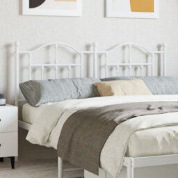 Berkfield Metal Headboard White 150 Cm - thumbnail 1