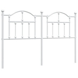 Berkfield Metal Headboard White 150 Cm - thumbnail 2