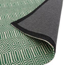 Green Wool Geometric Luxurious Modern Wool Handmade Rug For Living Room And Bedroom-120Cm X 170Cm - thumbnail 3