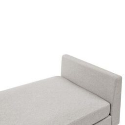Beliani Chaise Longue Archiane Fabric Light Grey - thumbnail 6