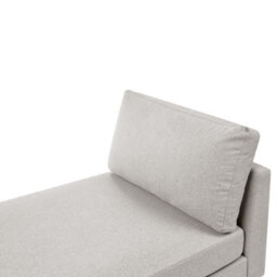 Beliani Chaise Longue Archiane Fabric Light Grey - thumbnail 5
