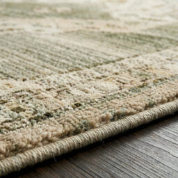 Livabliss Fifth Avenue-Vintage Grey Off-White Green Traditional Boho Fringe Living Dining Bedroom Rug 200 X 275 Cm Easy Care, Non Shedding - thumbnail 3