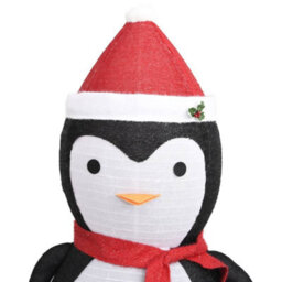 Berkfield Decorative Christmas Snow Penguin Figure Led Luxury Fabric 180Cm - thumbnail 6