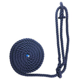 Ropeservices Uk 14mm Navy Blue Nylon Plain Rope Halter X 12 Foot - thumbnail 2