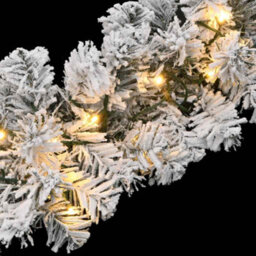 Berkfield Suitable Christmas Garland With Led Lights Green 20 M Pvc - thumbnail 6