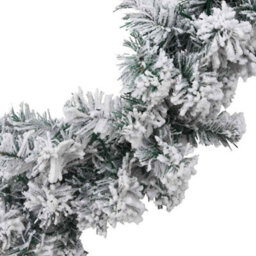 Berkfield Suitable Christmas Garland With Led Lights Green 20 M Pvc - thumbnail 5