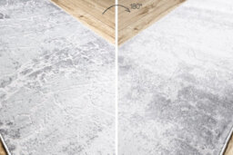 RugsX Runner Structural Mefe 6182 Two Levels Of Fleece Grey 200 Cm 200X200 Cm - thumbnail 3