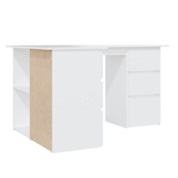 Berkfield Corner Desk White 145X100X76 Cm Engineered Wood - thumbnail 6