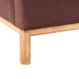 Beliani Sofa 3 Seater Sosjo Fabric Burgundy - thumbnail 6