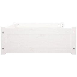 Berkfield Dog Bed White 105.5X75.5X28 Cm Solid Pine Wood - thumbnail 6