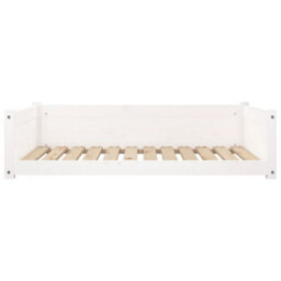 Berkfield Dog Bed White 105.5X75.5X28 Cm Solid Pine Wood - thumbnail 5