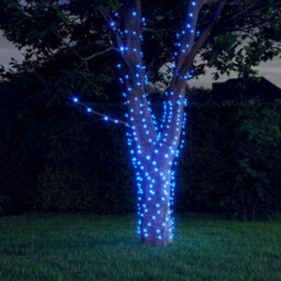 Berkfield Solar Fairy Lights 5 Pcs 5X200 Led Blue Indoor Outdoor