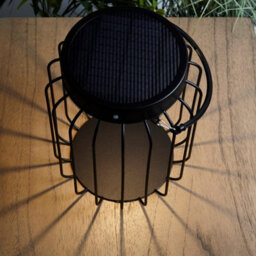 Luminosa Lighting Luminosa Tropic Integrated Led Solar Table Lamp Matt Black, Clear Glass, Ip44 - thumbnail 5