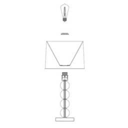 Pagazzi Lighting Pagazzi Kayleigh Wooden Table Lamp With Cream Shade - thumbnail 7