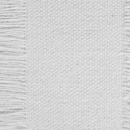 Beliani 50Cm White Cotton Round Floor Cushion With Eps Filling, Tasselled Edges, Soft Support - thumbnail 5