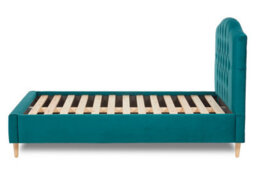 Divan Base Direct Enigma Classic Chesterfield Fabric Bed Base Only 5Ft King- Verlour Deep Teal - thumbnail 4