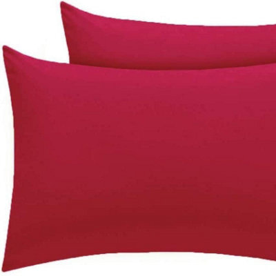 Homes & Linen Pillow Cases 200 Thread Count Egyptian Cotton Pillowcases 2 Pack Soft Cosy And Breathable Envelope Closure Cotton Pillow Cases 50X