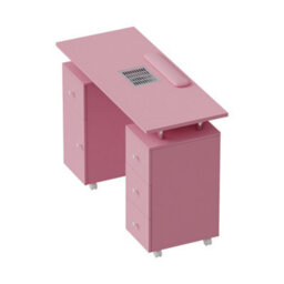 Living And Home Pink Professional Mobile 4 Drawers Manicure Table With Built-In Dust Collector And Lockable Casters, 110Cm(W) X 45Cm(D) X 75Cm(H) - thumbnail 5
