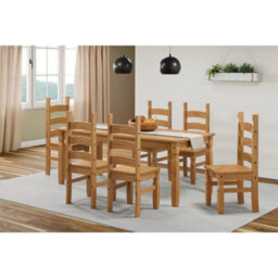 "Dining Table 6'0"" Solid Mexican Wood Pine Wooden Large Long 6Ft" - thumbnail 5