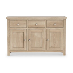 Farro Washed Oak Large Sideboard Cabinet Fully Assembled - By Roseland Furniture - thumbnail 4
