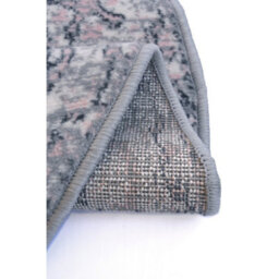 Melrose Colorama Traditional Grey/pink Medium Indoor Round Area Rug 120/120Cm - thumbnail 4