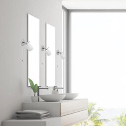 Pair Modern Chrome Ip44 Bathroom Wall Lights G9 Pull Cord - thumbnail 3