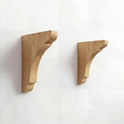 Off the Grain Wooden Shelf Brackets - 27Cm X 20Cm Pine Bracket For Scaffold Board Shelf - thumbnail 4