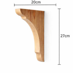 Off the Grain Wooden Shelf Brackets - 27Cm X 20Cm Pine Bracket For Scaffold Board Shelf - thumbnail 6
