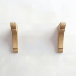 Off the Grain Wooden Shelf Brackets - 27Cm X 20Cm Pine Bracket For Scaffold Board Shelf - thumbnail 2